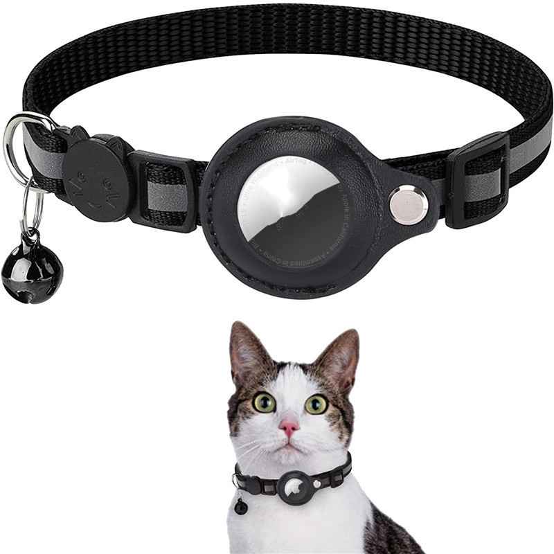 Reflective Collar Waterproof Holder Case For Airtag Air Tag Airtags Protective Cover Cat Dog Kitten Puppy Nylon Collar – Image 4