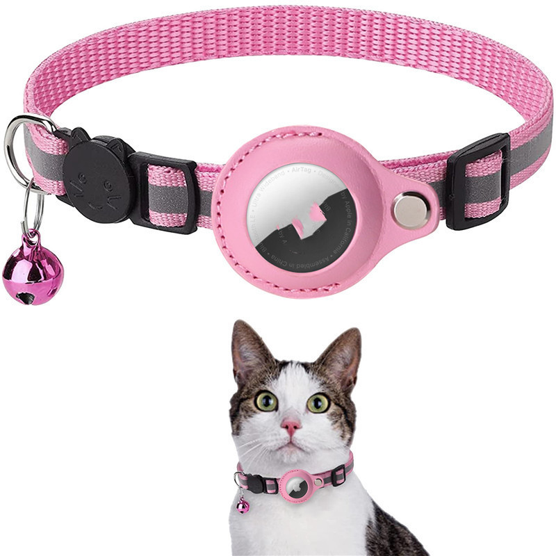 Reflective Collar Waterproof Holder Case For Airtag Air Tag Airtags Protective Cover Cat Dog Kitten Puppy Nylon Collar – Image 8