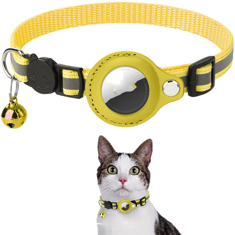 Reflective Collar Waterproof Holder Case For Airtag Air Tag Airtags Protective Cover Cat Dog Kitten Puppy Nylon Collar – Image 3