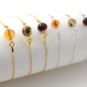 L'Éclat Solaire : Bracelet d'Ambre et Argent